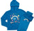 Firehouse Clothing Make You Smile Hooded Sweatshirt- Neon Blue