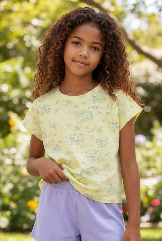 KatieJ Tween Tristan Knit Short - Lavender