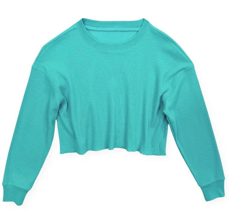 KatieJ NYC  Dylan Crewneck Sweatshirt- Jade