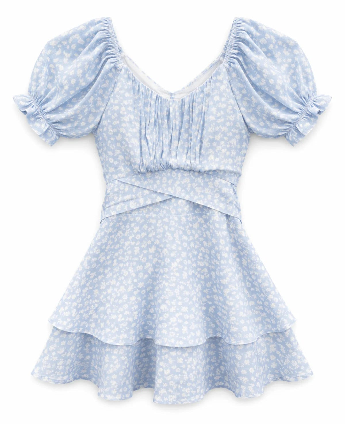 KatieJ NYC Delilah Dress- Blue Ditsy Floral