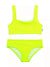 Limeapple Fay Crinkle Square Neck Bikini Set- Lime