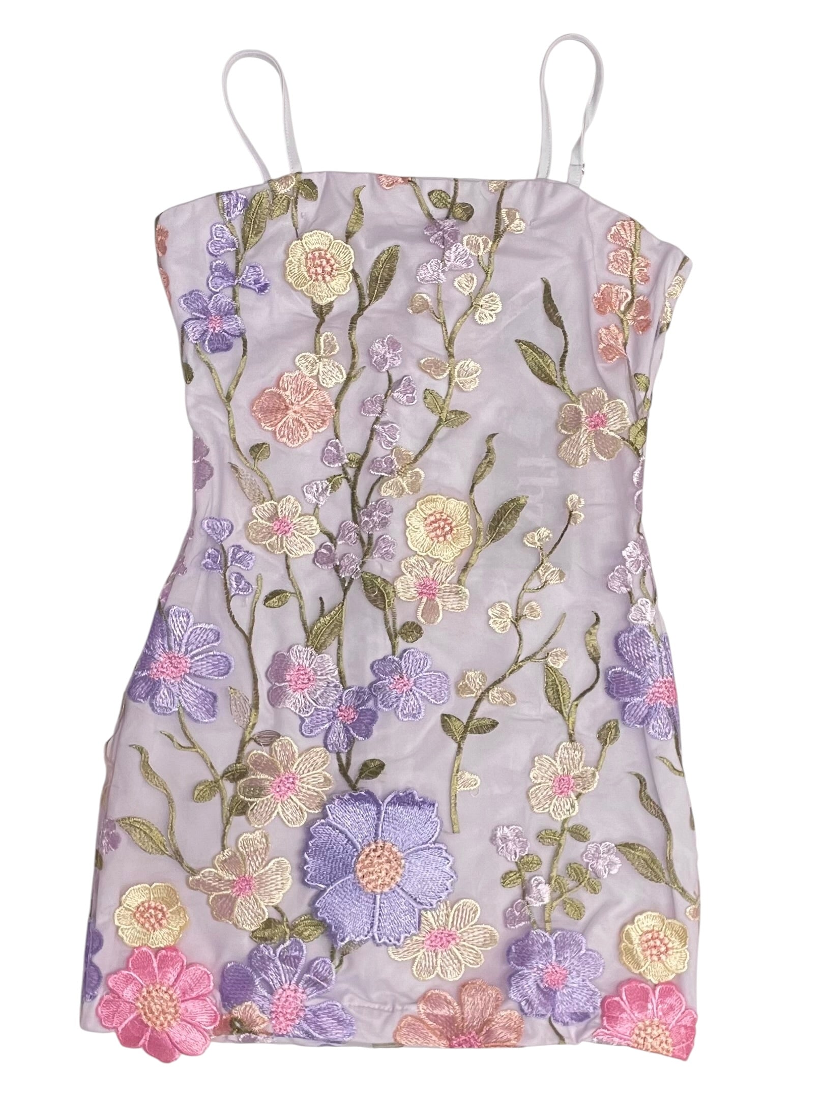 Flowers By Zoe Lavender Taylor 3D Floral Dress