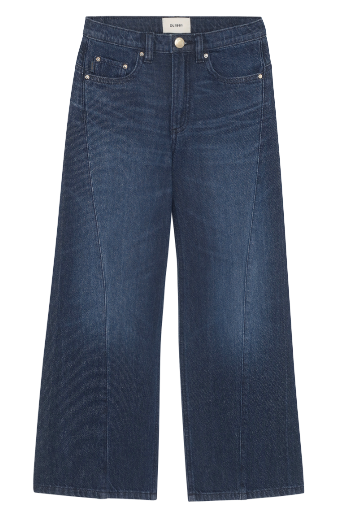 DL1961 Girls Wide Leg Jeans with Lace Trim