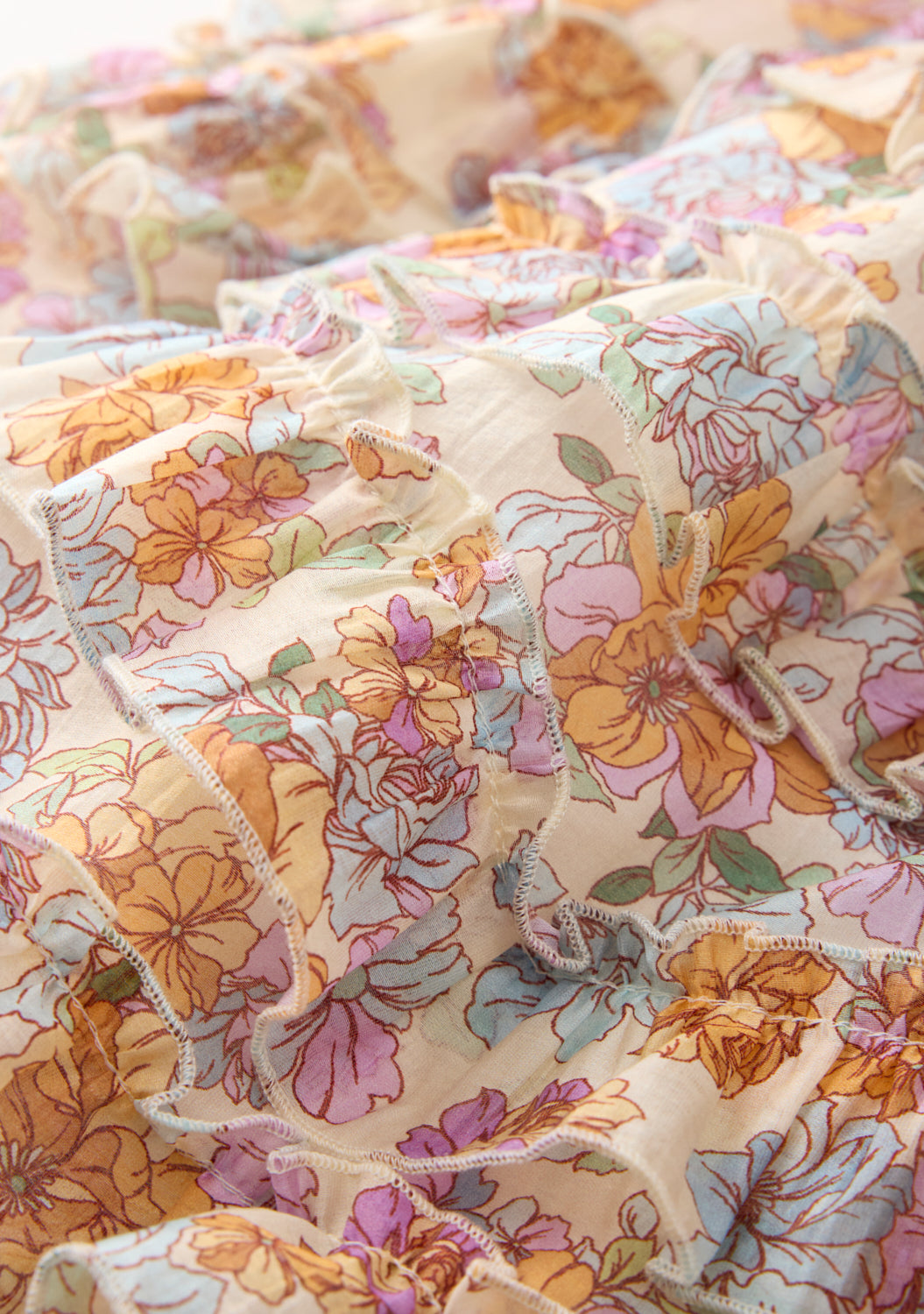 Designer tween floral dress with tiered skirt