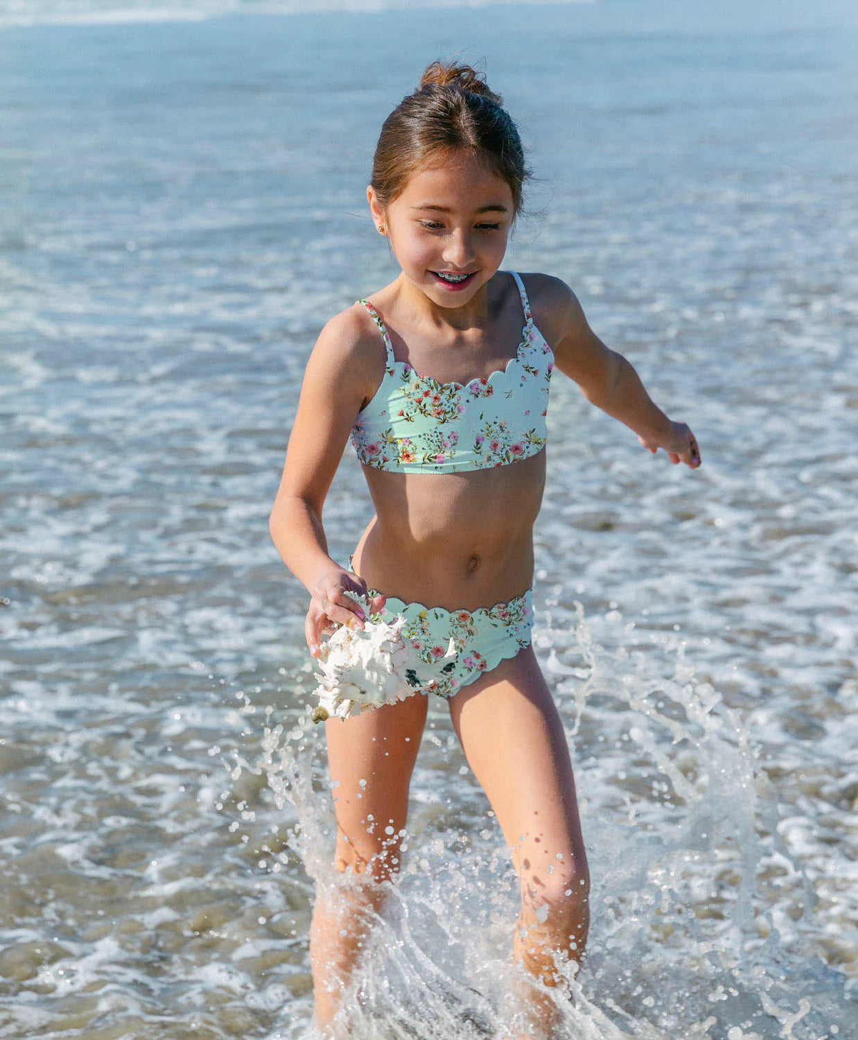 PQ Kids Dolce Remy Floral 2pc Swimsuit