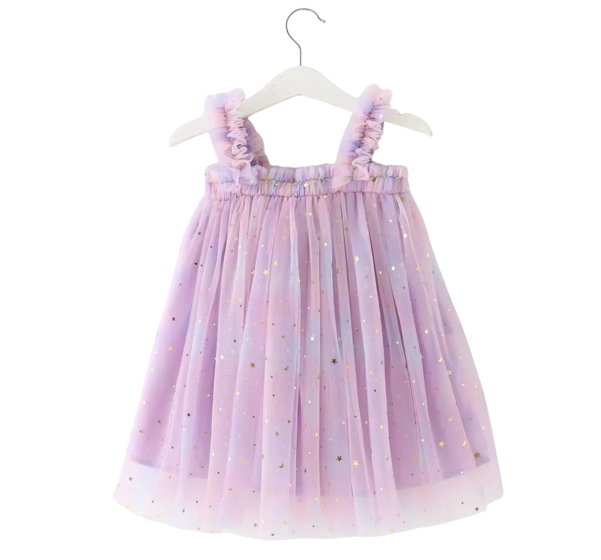 Stardust &amp; Glitter Starry Sky Tutu Dress - Lavender