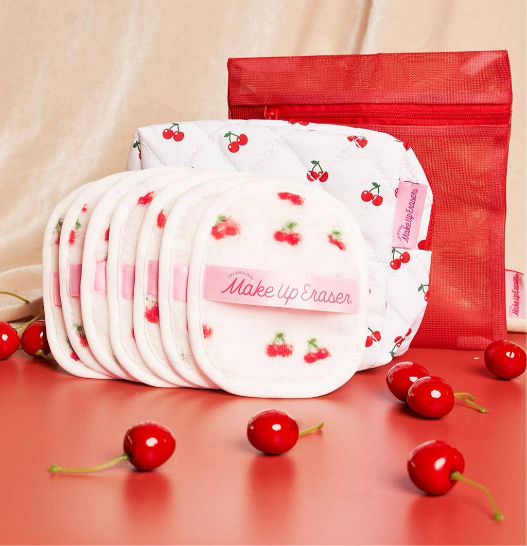 MakeUp Eraser - Cherry Crush 7-Day Set & Makeup Bag
