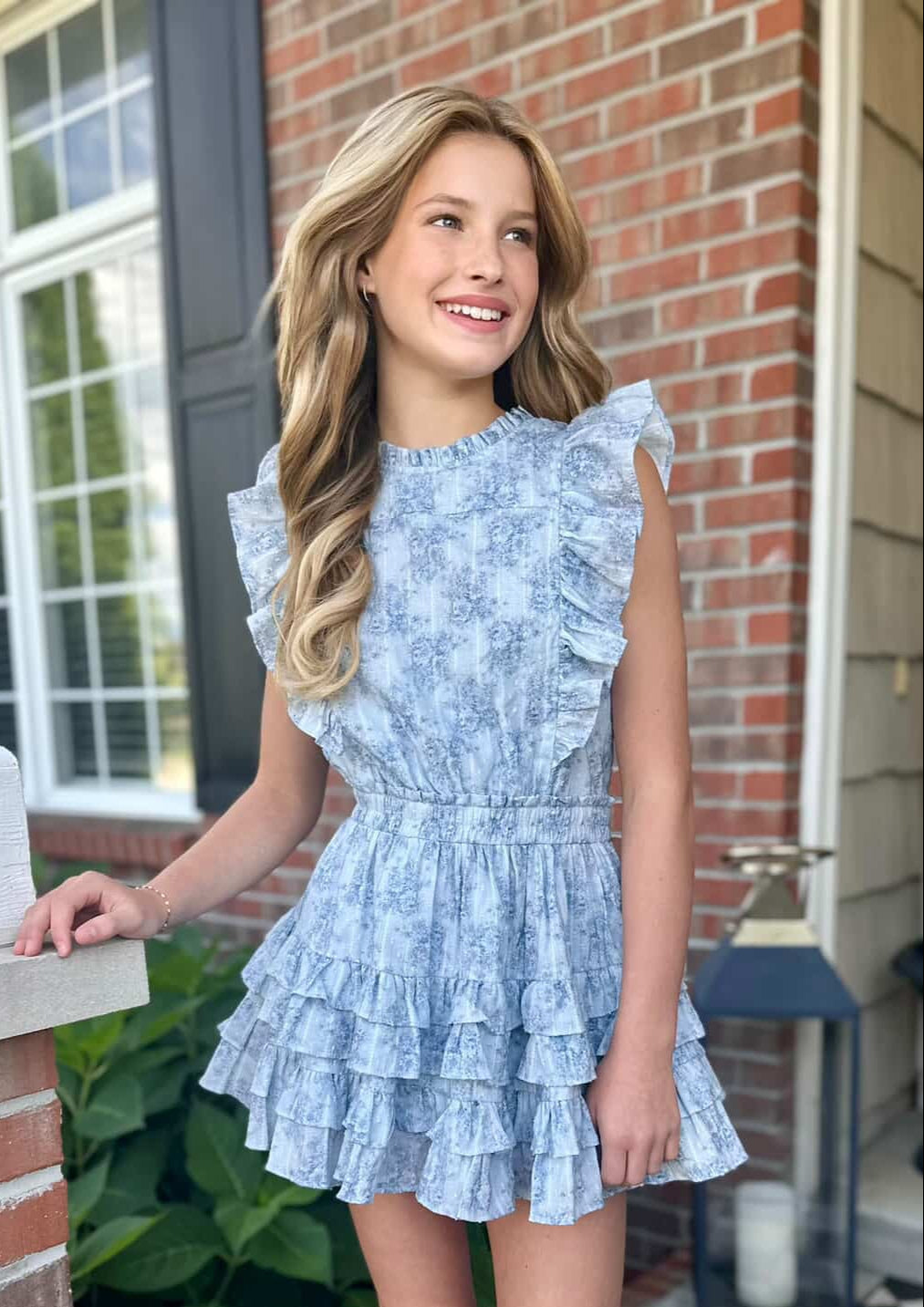 Summer Loving Gustavia Dress- Mini Roses Blue 4/5 - Everything But The Princess Summer Loving Gustavia Dress- Mini Roses Blue 4/5 - Everything But The Princess