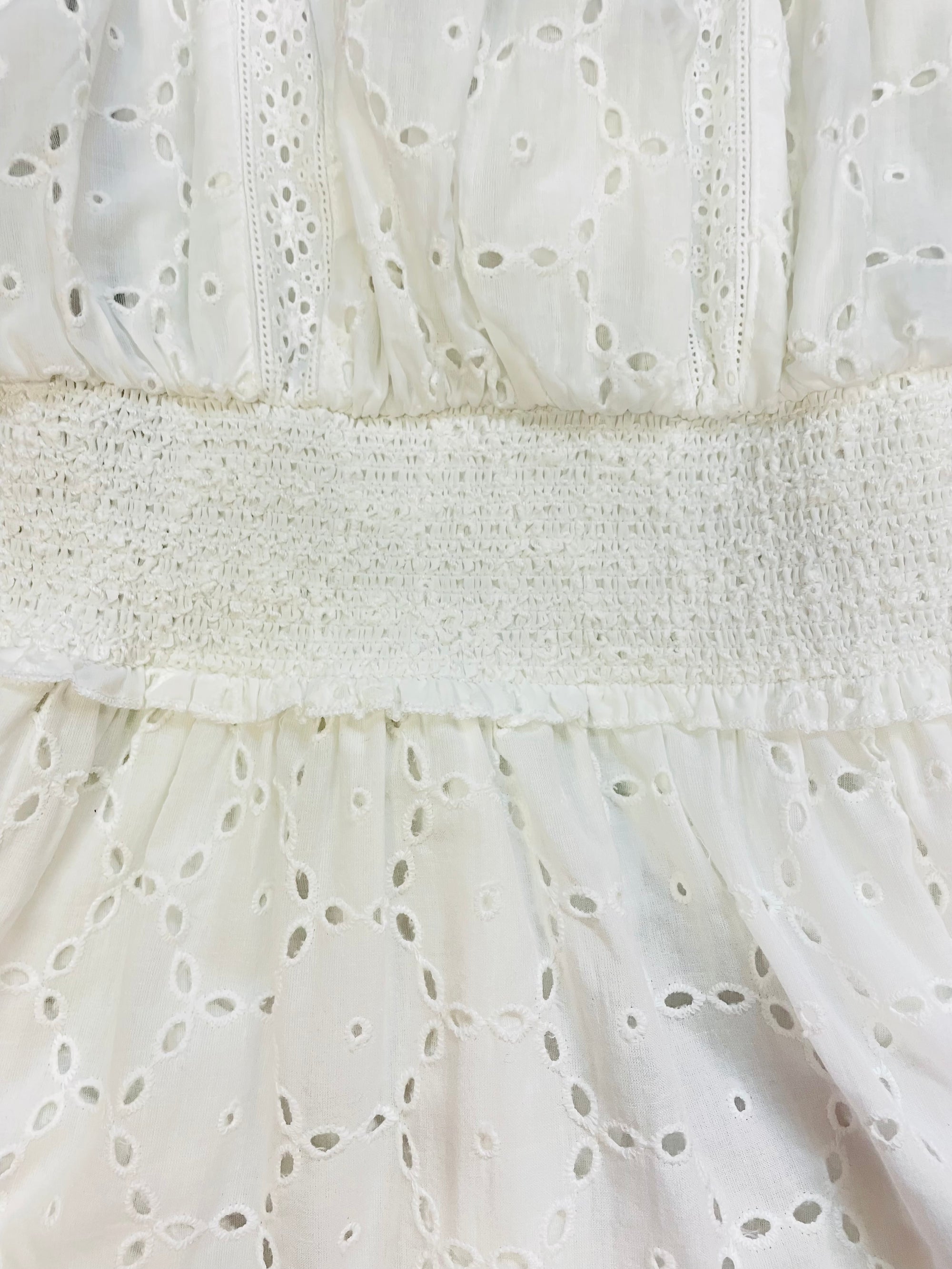 KatieJ NYC Lucia Dress- White Eyelet