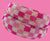 Bari Lynn Pink With Hot Pink Checkerboard Crystal Headband