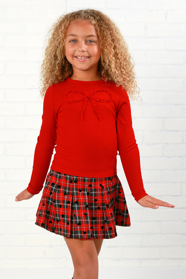 Flowers By Zoe Tartan Plaid Skort