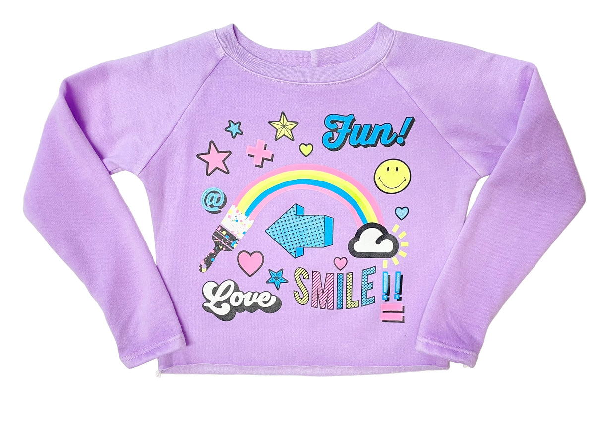 Sudadera con capucha Make You Smile de Firehouse Clothing, color lavanda