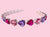 Bari Lynn Pink & Lavender Heart Jewel Headband