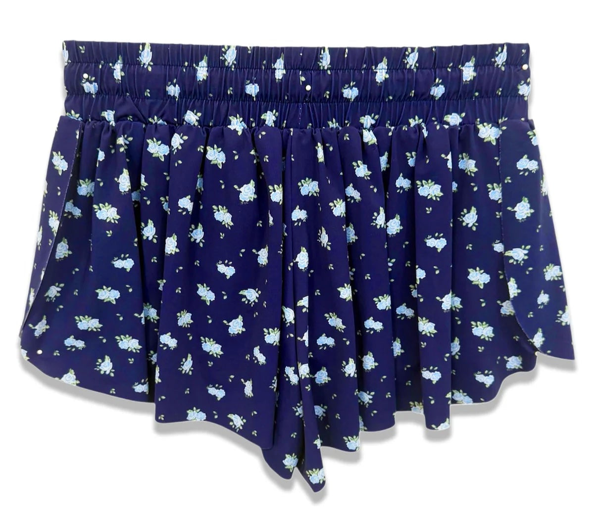 KatieJ NYC Farrah Short - Baby Blue Ditsy Floral