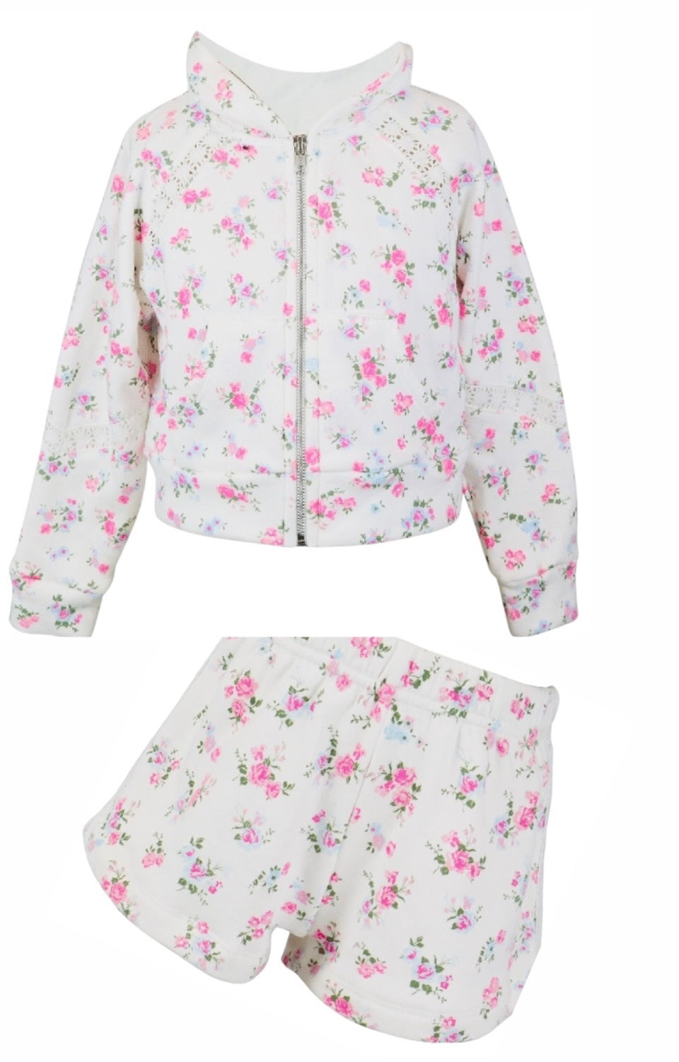 Flowers By Zoe Floral Bouquet Knit Shorts