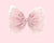 Bari Lynn 5" Star Print Tulle Bow with Crystal Charms - Baby Pink