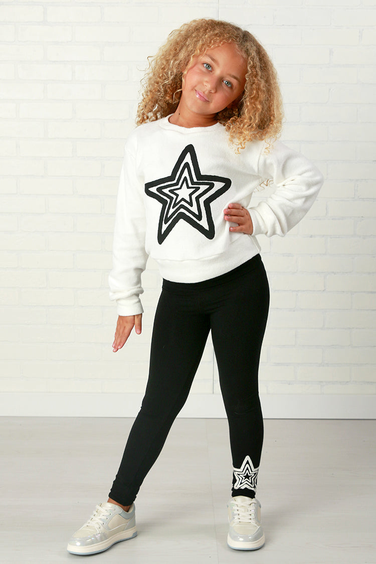 Flowers By Zoe Black Star Legging