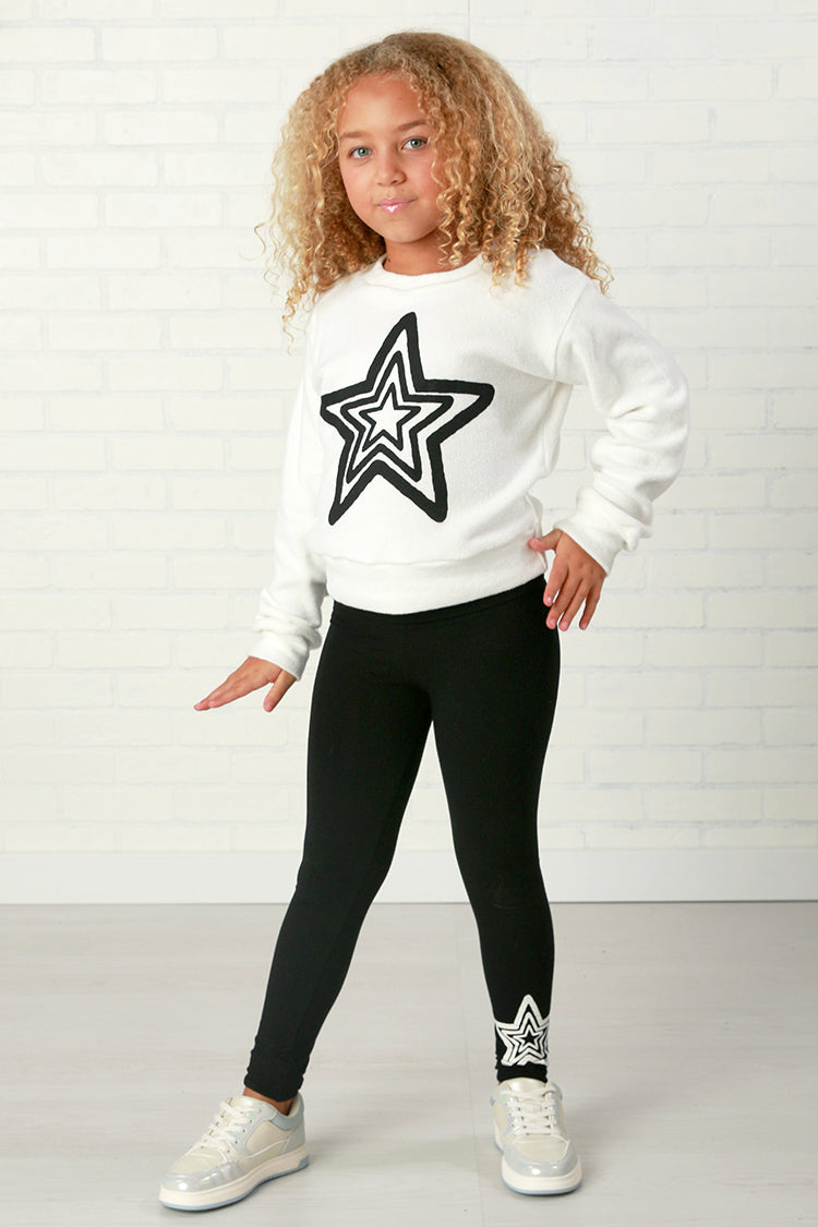 Flowers By Zoe Black Star Legging