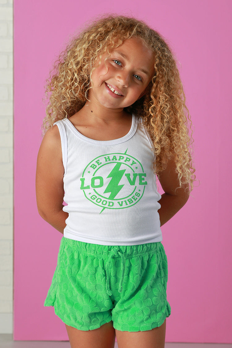 Flowers By Zoe Kelly Green Daisy Textured Short