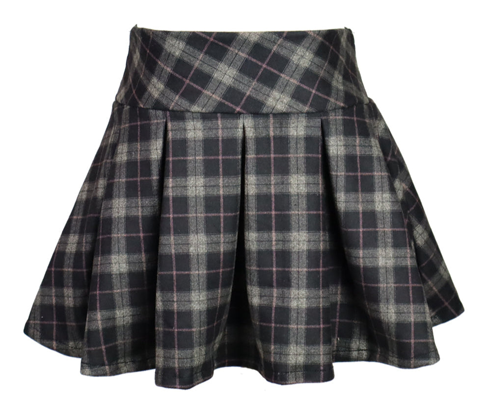 Flowers By Zoe Grey + Pink Plaid Skort * Built In Shorts *