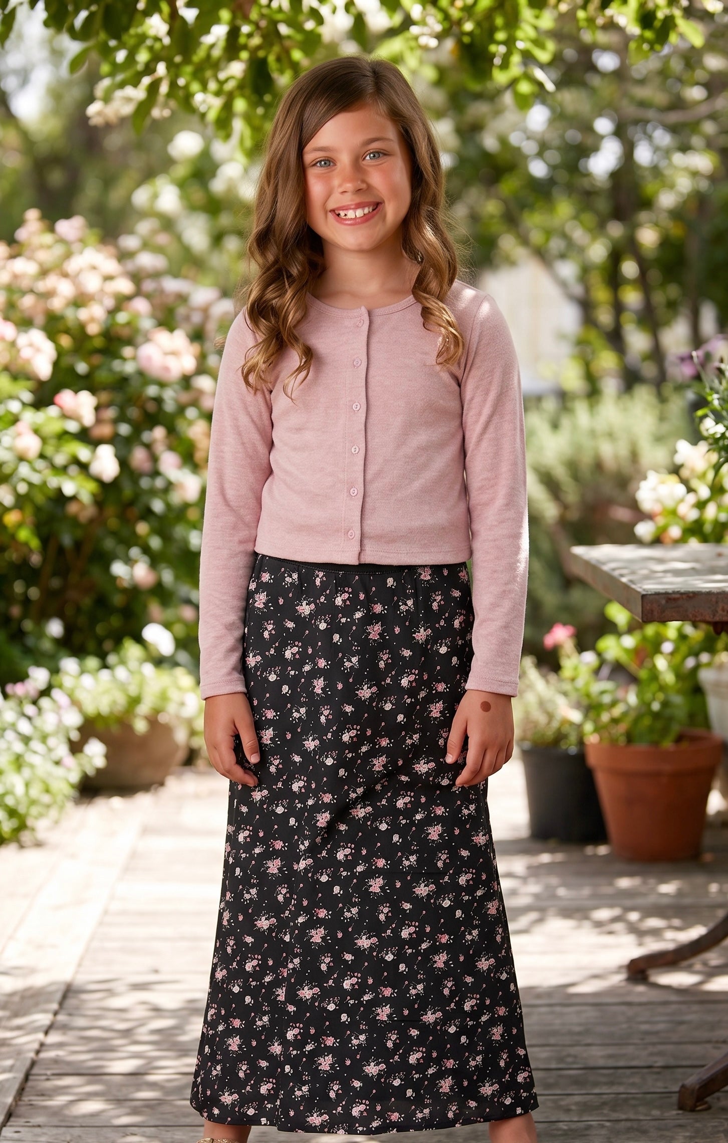 Camiseta de tweed negra de Flowers By Zoe