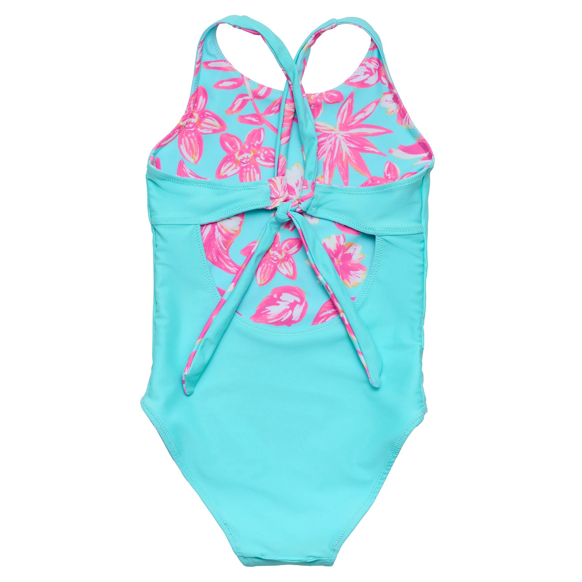 Snapper Rock Tween Tropical Glow X Back 1pc Swimsuit * Reversible *