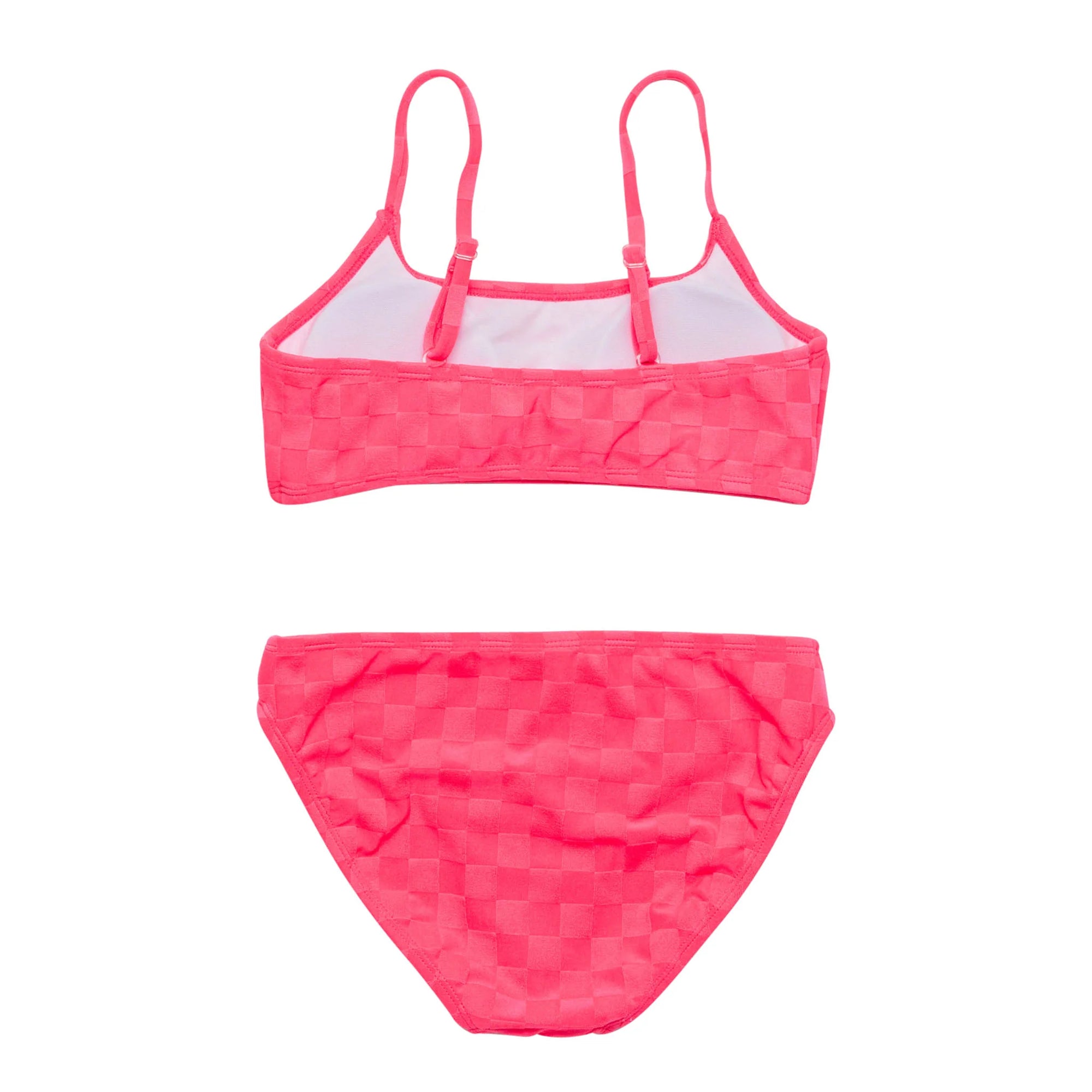 Snapper Rock Girls Check Me Out Pink Tween Crop Bikini