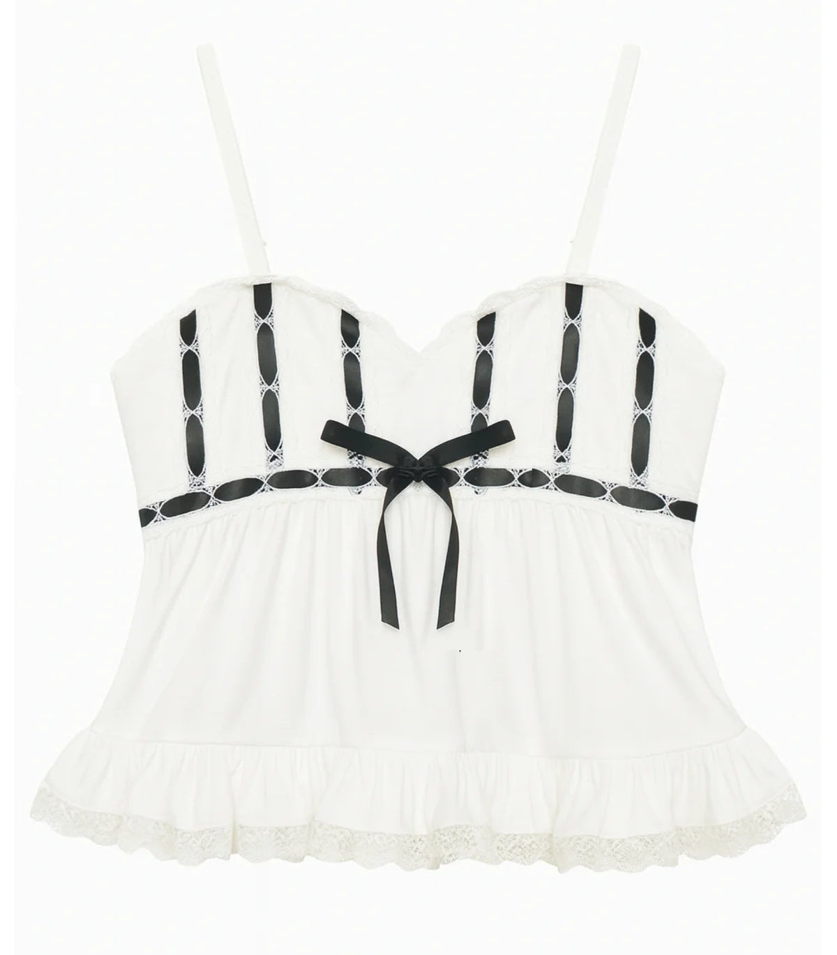 KatieJ NYC Tween Grae Top- White + Black