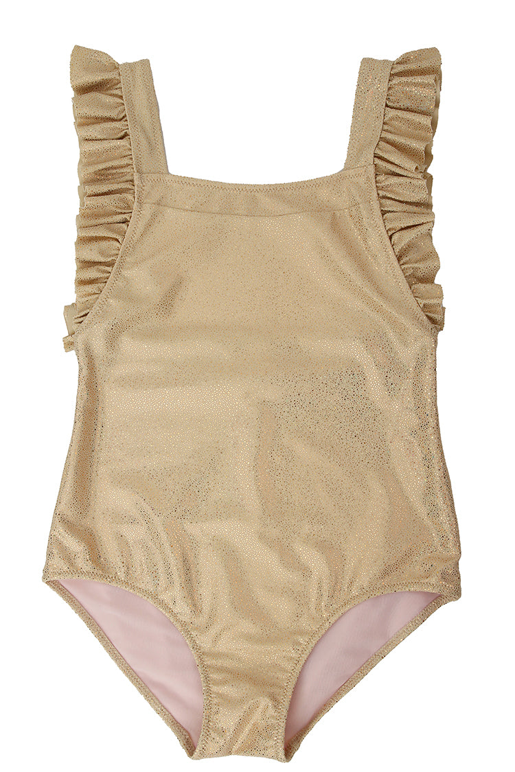 Piccoli Principi Kismet 1pc Swimsuit - Gold Glitter