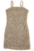 Flowers By Zoe Gold Sequin Dress