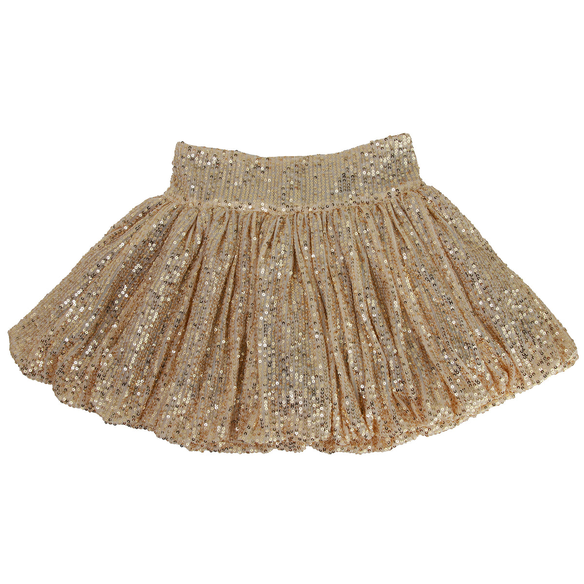 Flowers By Zoe Gold Sequin Bow 2pc Skirt Set