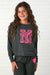 T2Love Black/Pink NY Dolman Top