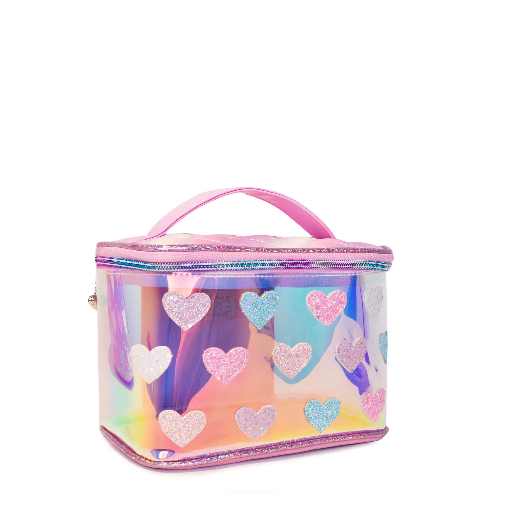 Bolsa de lona mediana transparente esmaltada 'Beach'