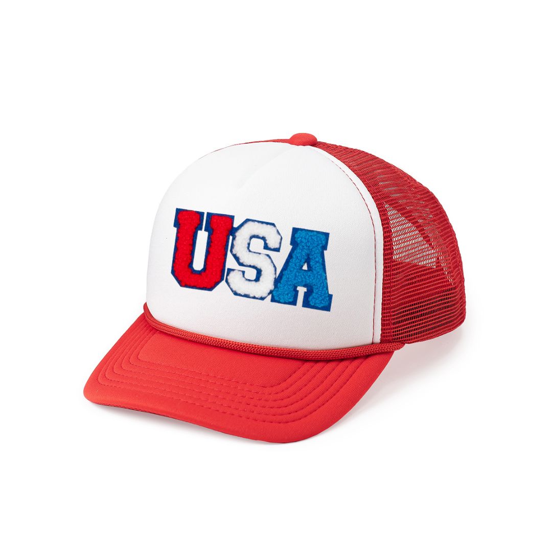 Sweet Wink USA Chenille Patch Trucker Hat