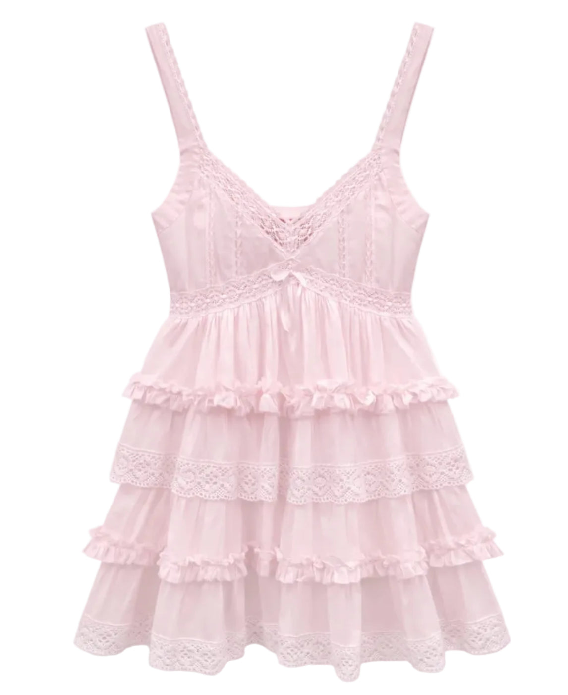 tween girls pink dress with ruffles and lace