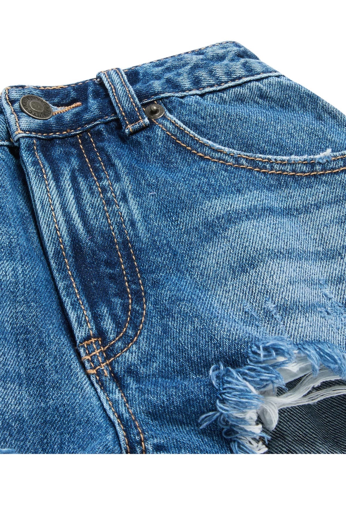 KatieJ NYC Malibu Denim Shorts- Dark Wash