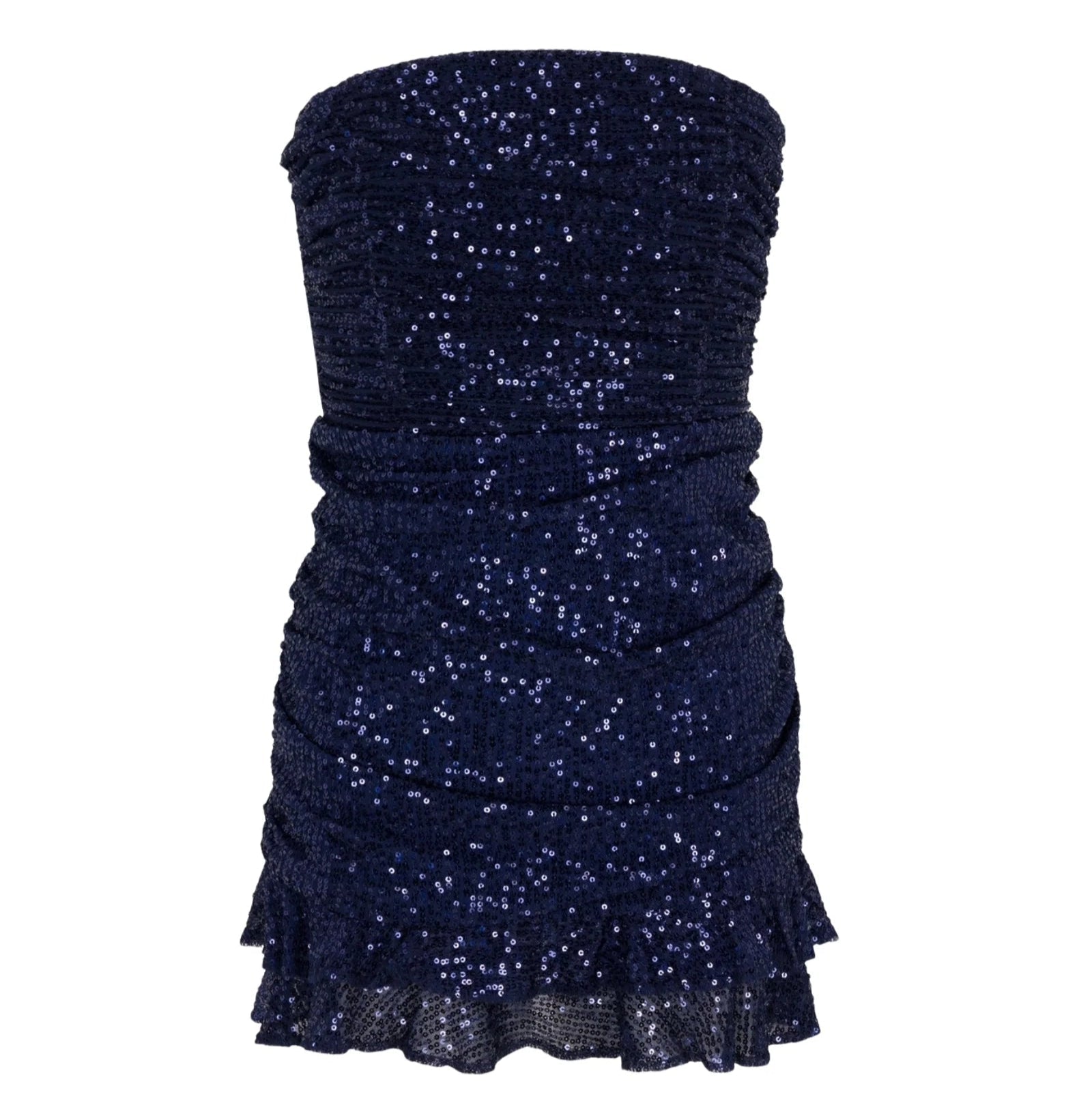Gold Rush NYC Tween Ophelia Sequin Tie-Back Dress- Navy