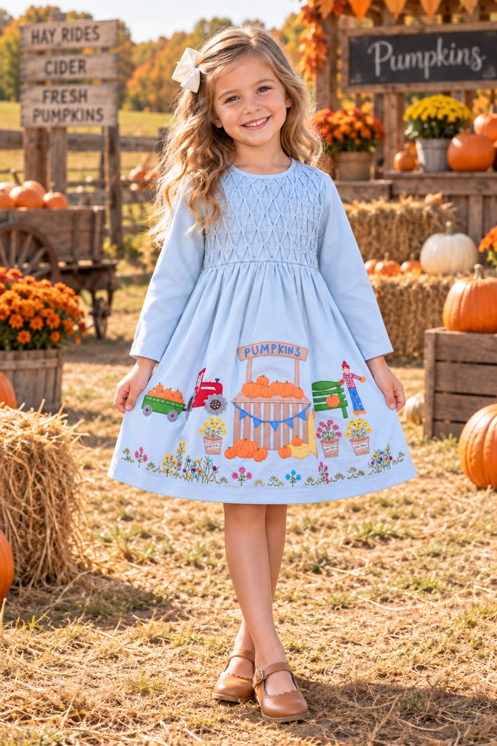 Cotton Kids Pumpkin Patch Dress