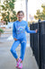 Firehouse Clothing Make You Smile Sweatpant- Neon Blue