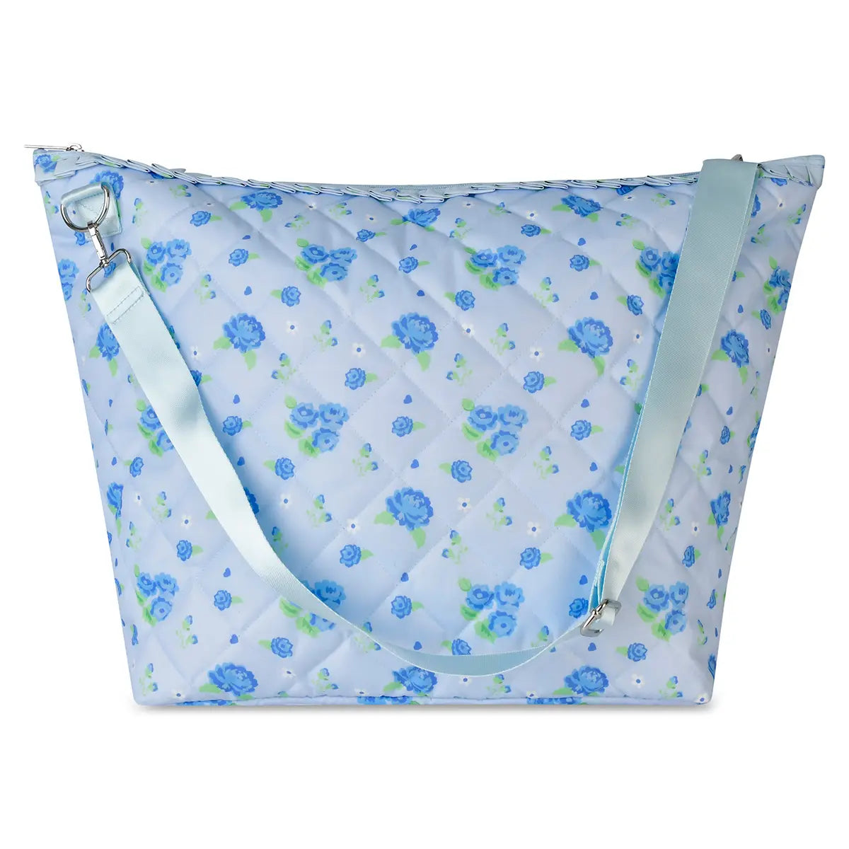 Girls Blue Floral Travel Bag