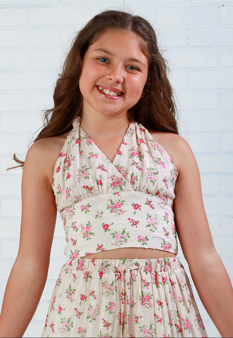 KatieJ NYC Tween Yvonne Halter Top - Vintage Bunches