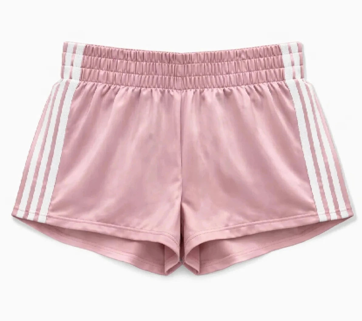 KatieJ NYC Tween Jordyn Sporty Short - Dusty Mauve/White