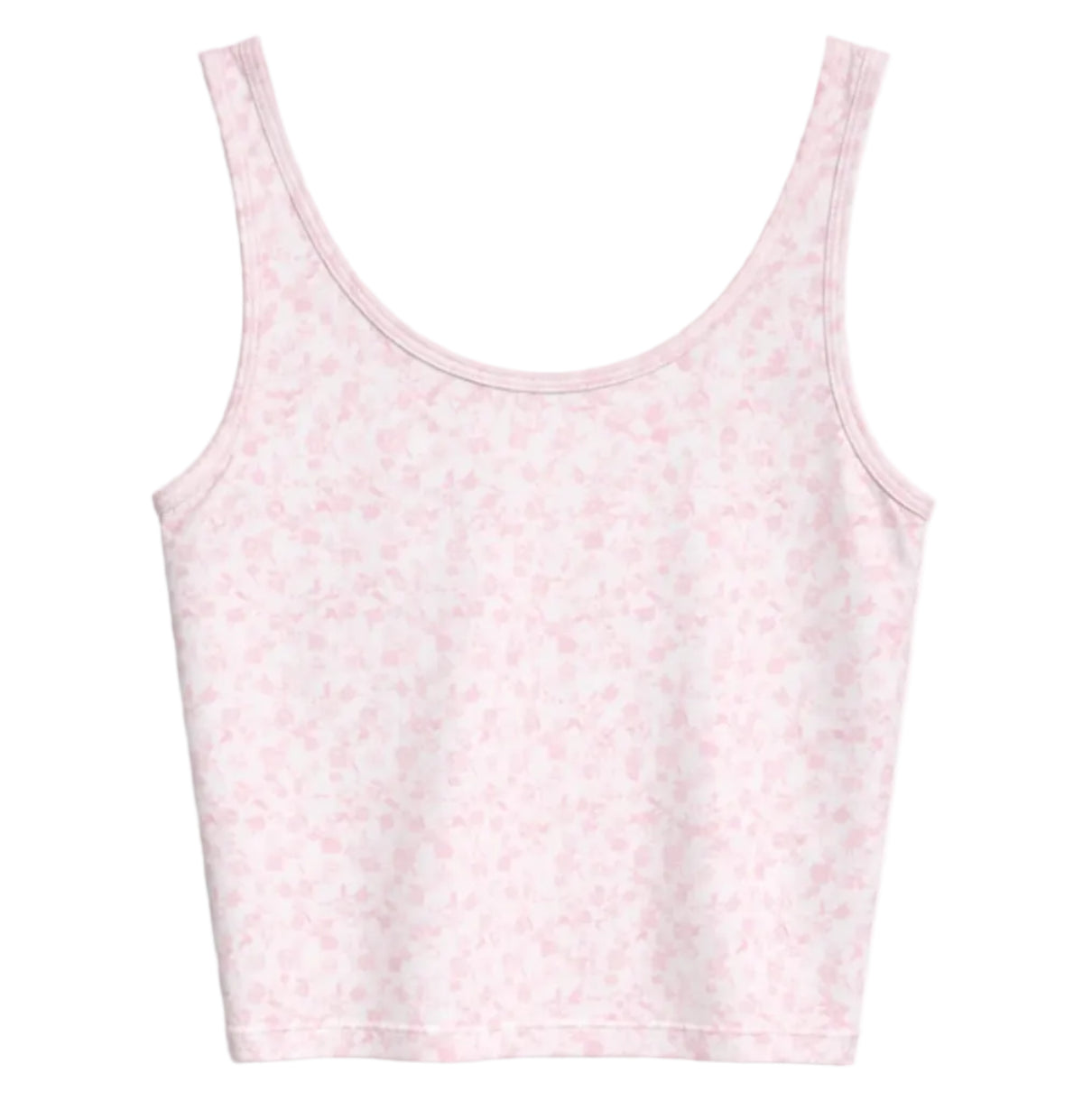 girls athletic tank by katiej in pink mini floral print