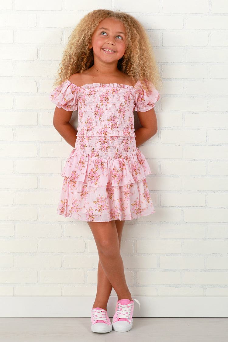 KatieJ NYC Lainey Dress - Pink Bouquet