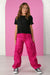 KatieJ NYC Gwen Parachute Pant - Hot Pink