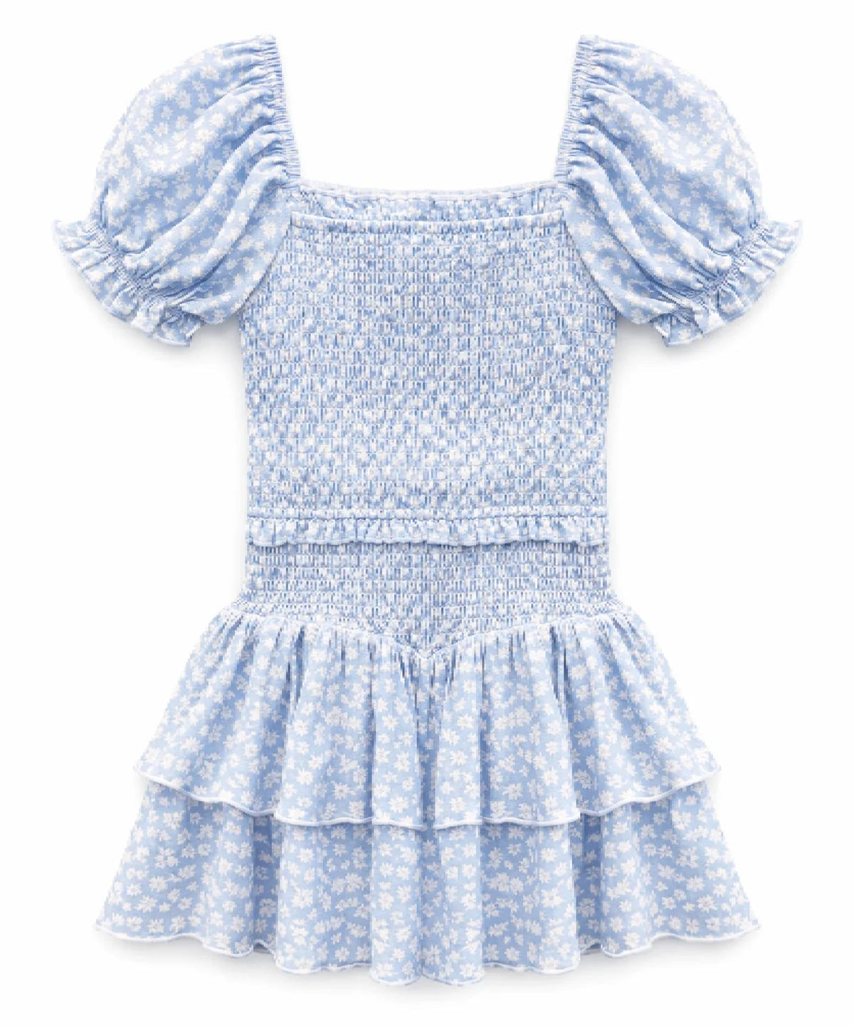 KatieJ NYC Tween Lainey Dress - Blue Ditsy Floral