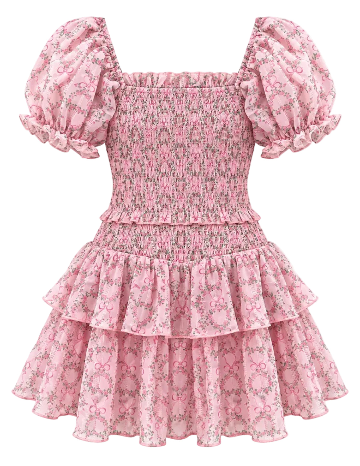 KatieJ NYC Tween Lainey Dress - Pink Sweetheart Floral