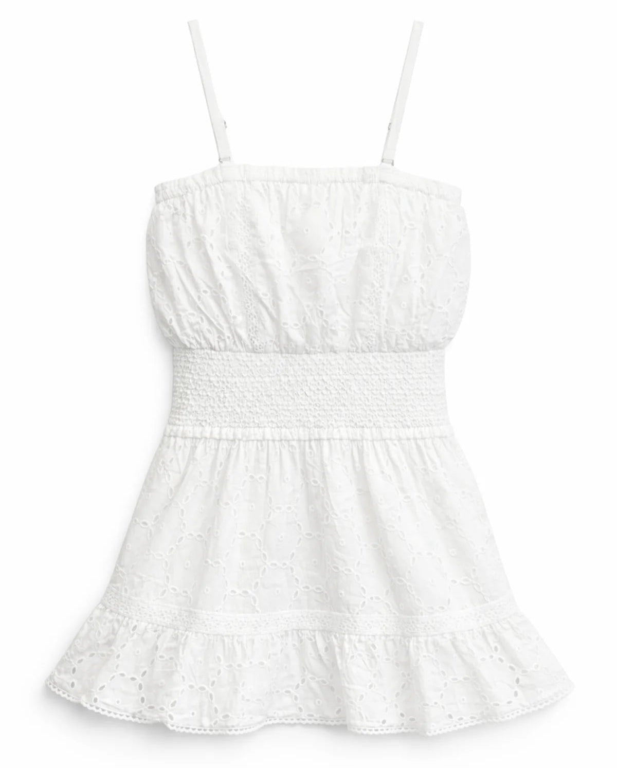 KatieJ NYC Lucia Dress- White Eyelet
