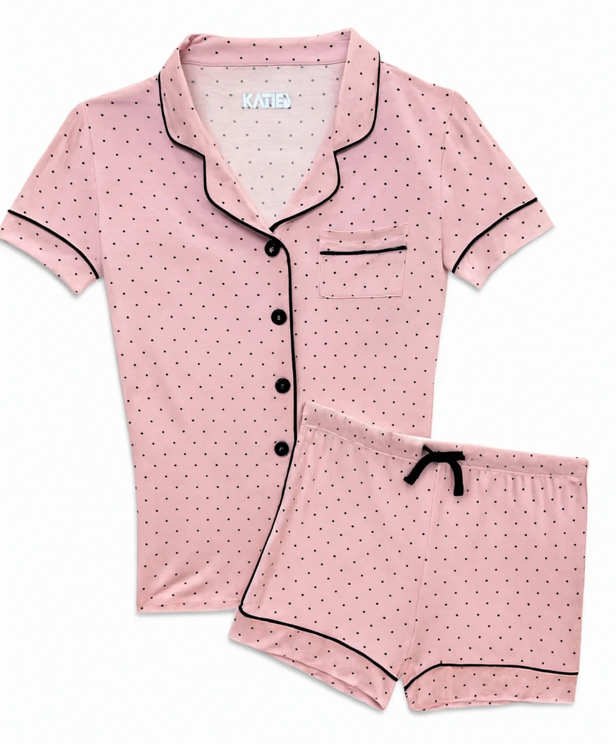 KatieJ NYC Lynn Short Set - Pink Dot