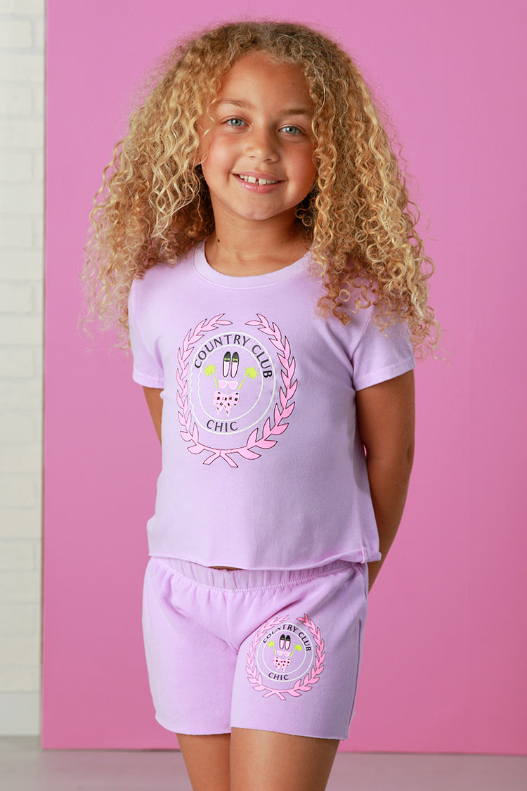 Firehouse Grape Country Club Graphic Shorts